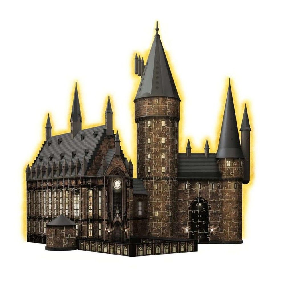 Pzl 3D - Castelo de Hogwarts, salão principal (Edição nocturna)