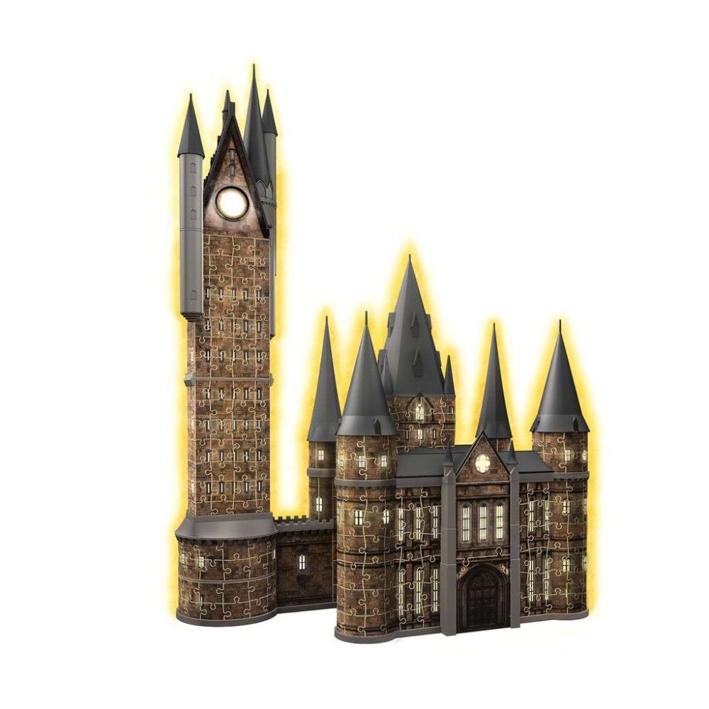 Pzl 3D - Castelo de Hogwarts, torre de Astronomia (Edição nocturna)