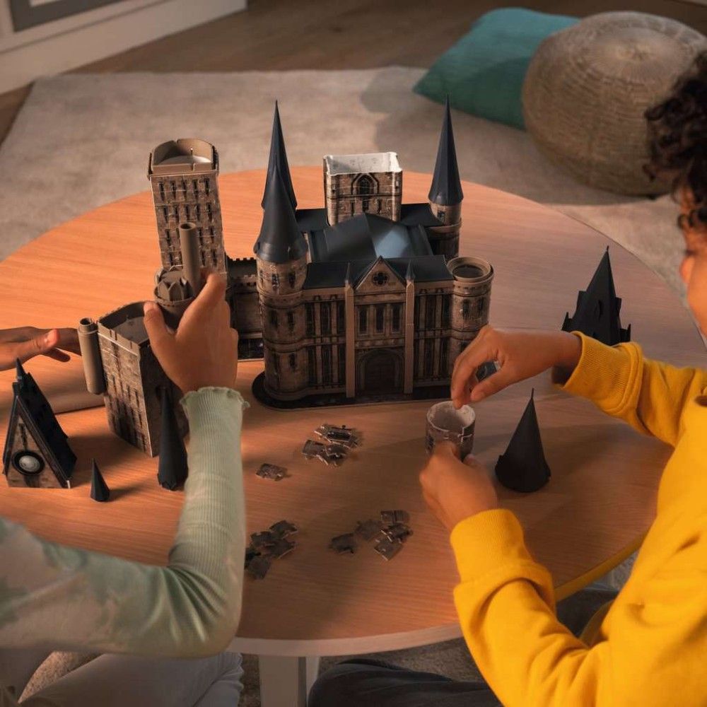 Pzl 3D - Castelo de Hogwarts, torre de Astronomia (Edição nocturna)