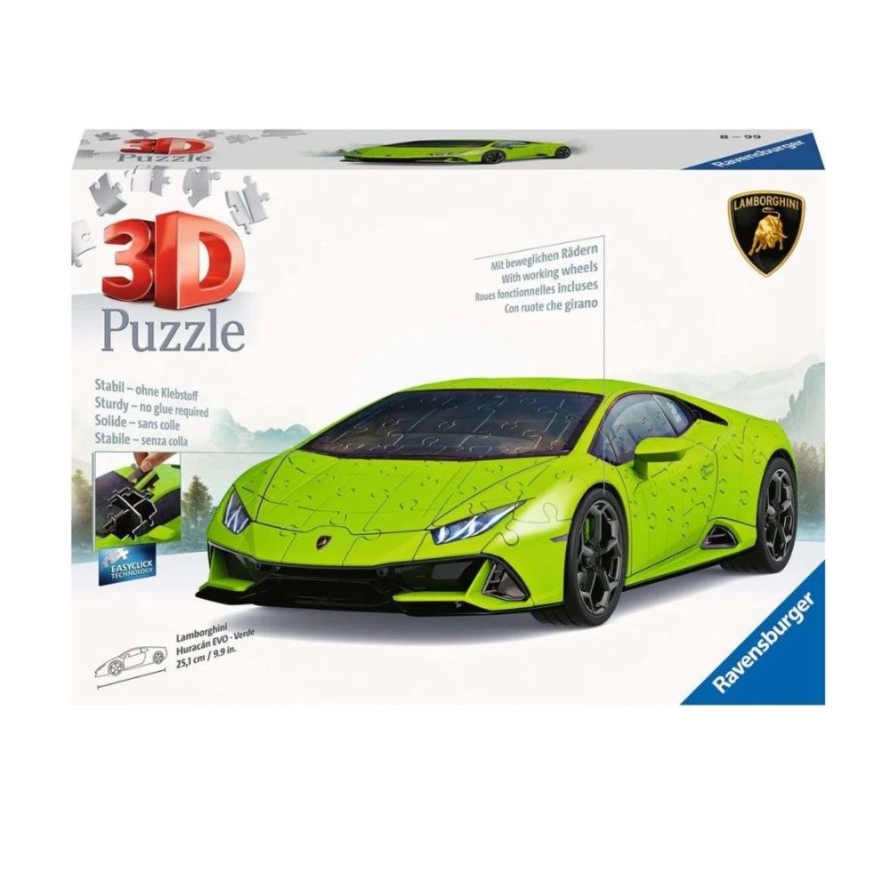 Pzl 3D - Lamborghini Huracán EVO verde