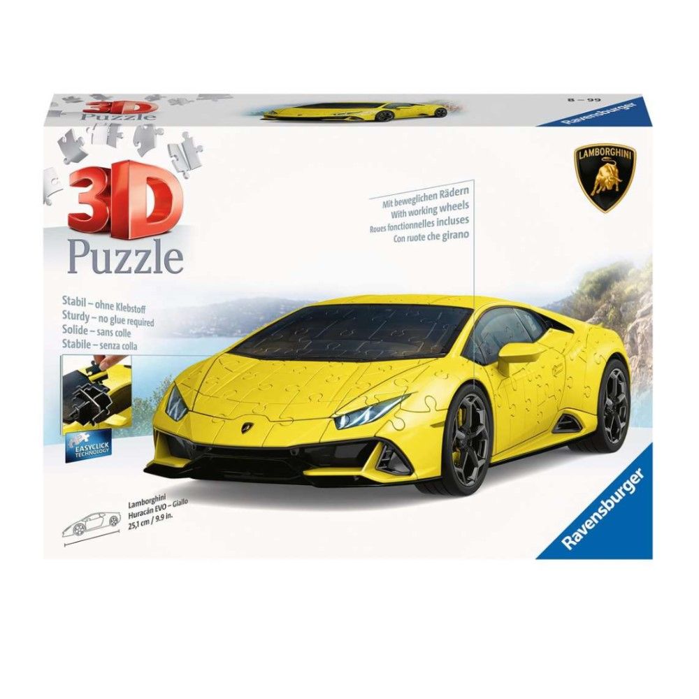Pzl 3D - Lamborghini Huracán EVO amarelo