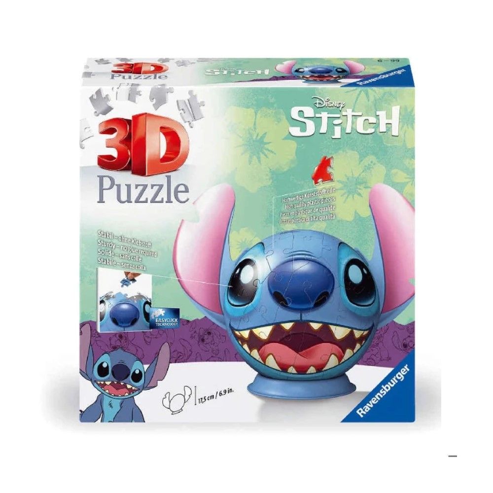 Pzl 3D - Stitch com orelhas