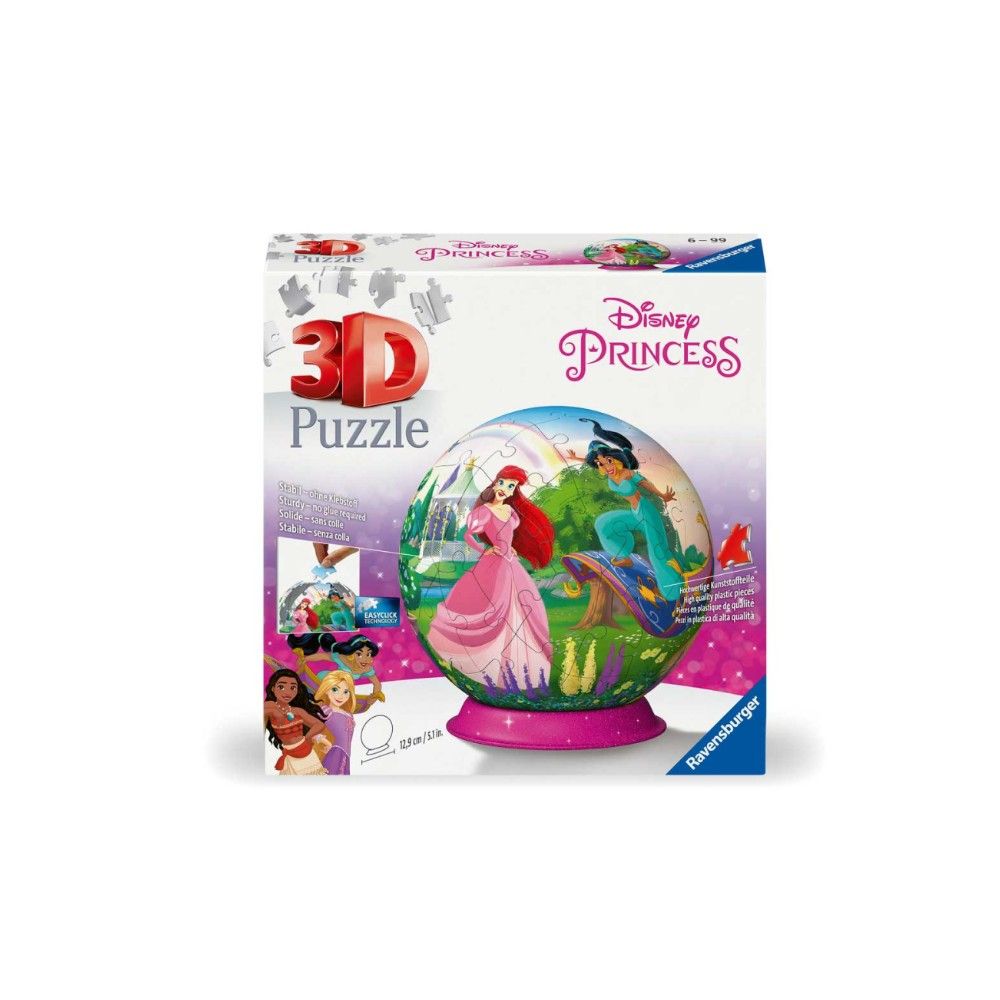 Pzl 3D - Bola Princesas Disney (72 peças)