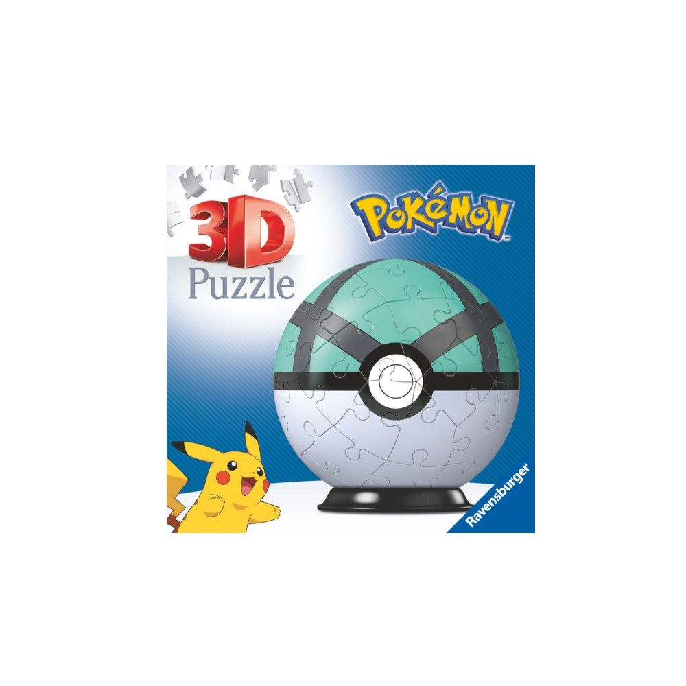 Pzl 3D - Bola Pokemon Net Ball (54 peças)