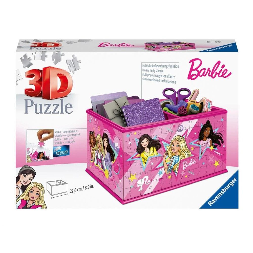 Pzl 3D - Caixa de arrumação Barbie