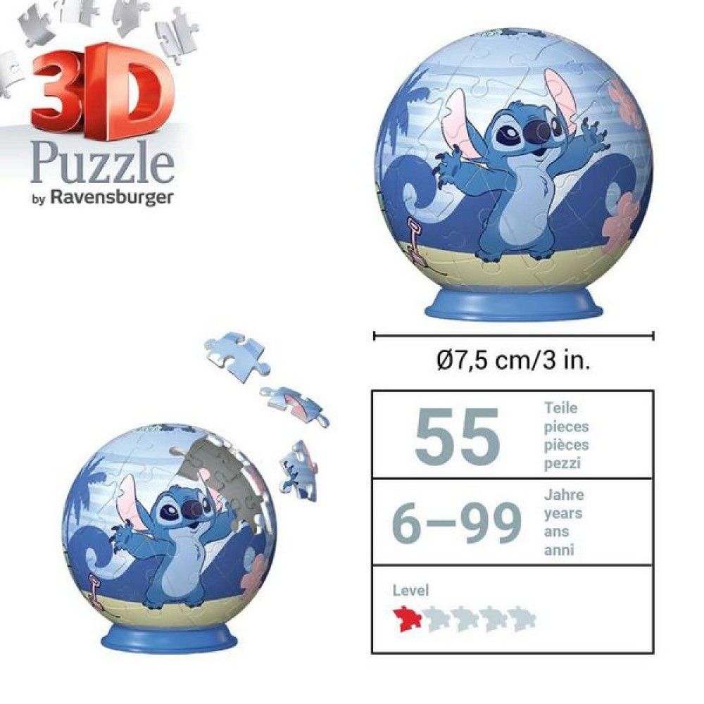 Pzl 3D - Bola Stitch (54 peças)