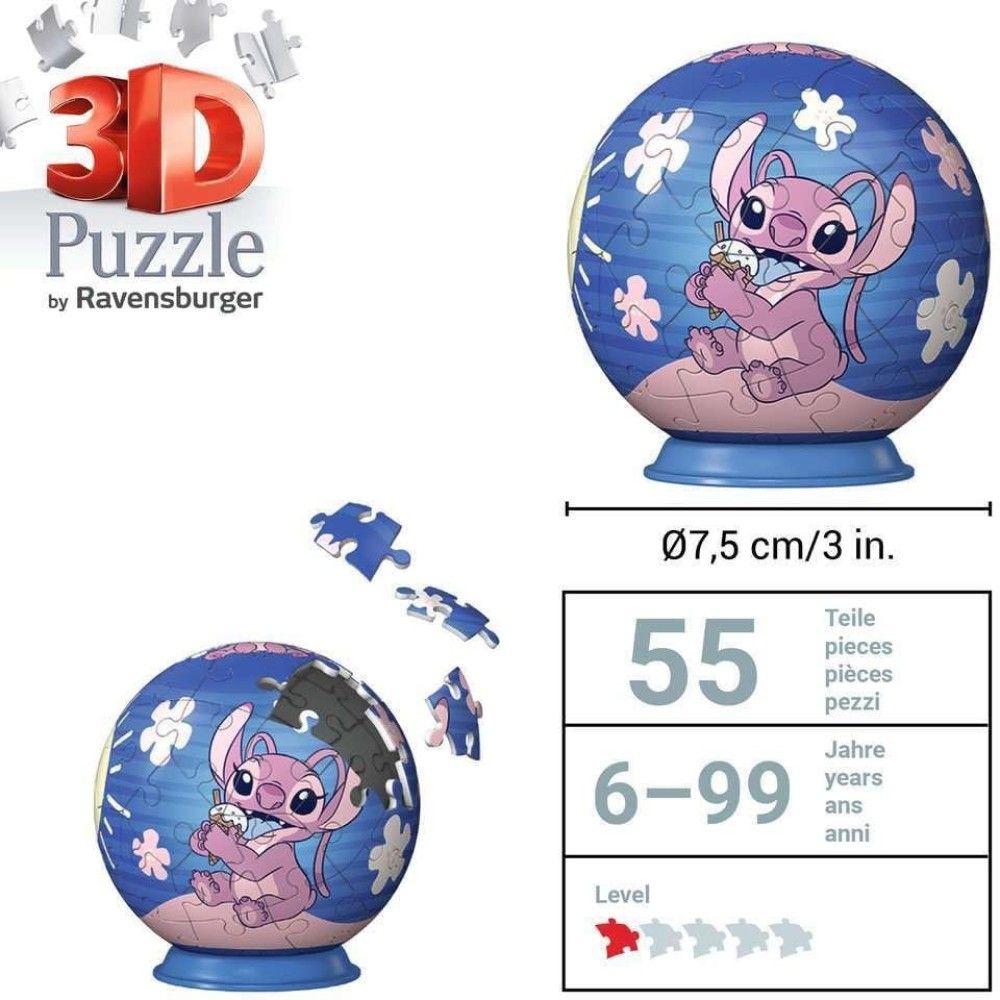 Pzl 3D - Bola Stitch (54 peças)