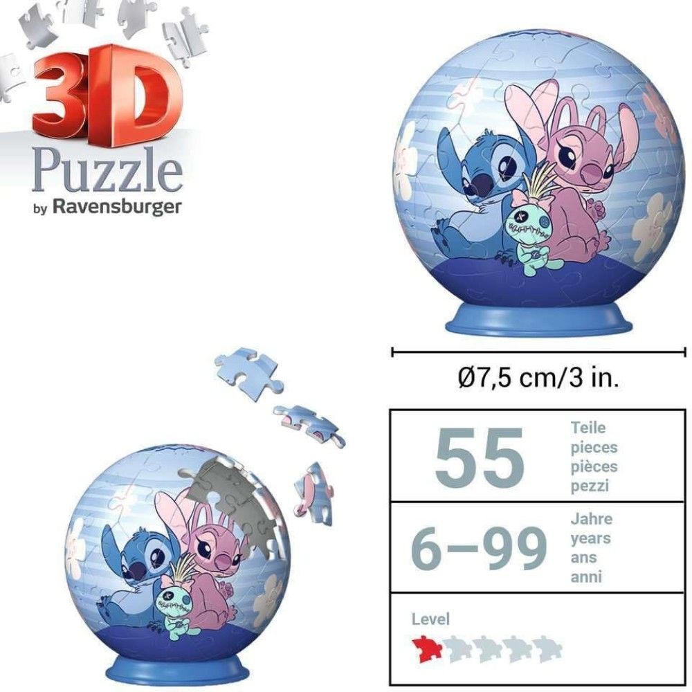 Pzl 3D - Bola Stitch (54 peças)