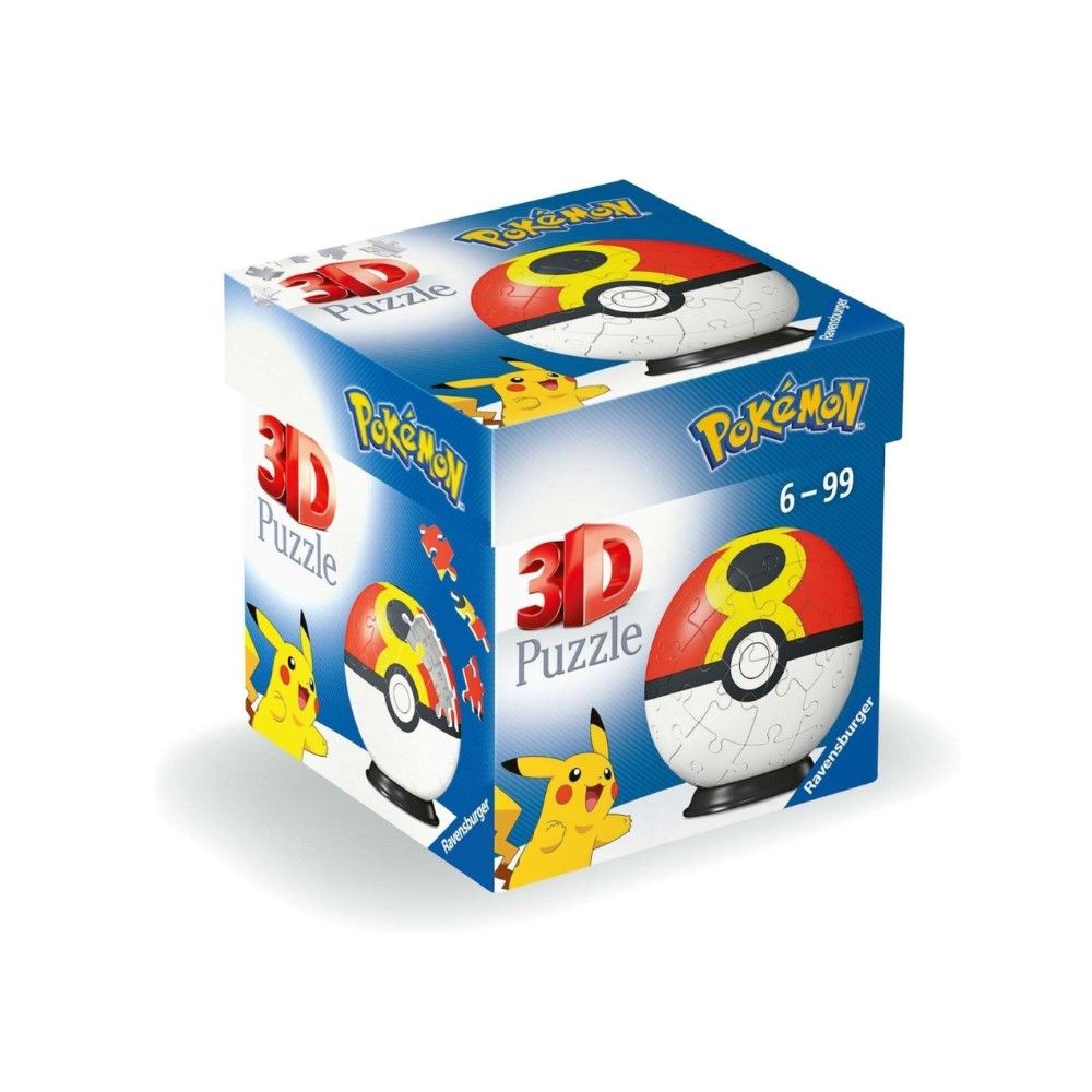 Pzl 3D - Bola Pokemon (54 peças)
