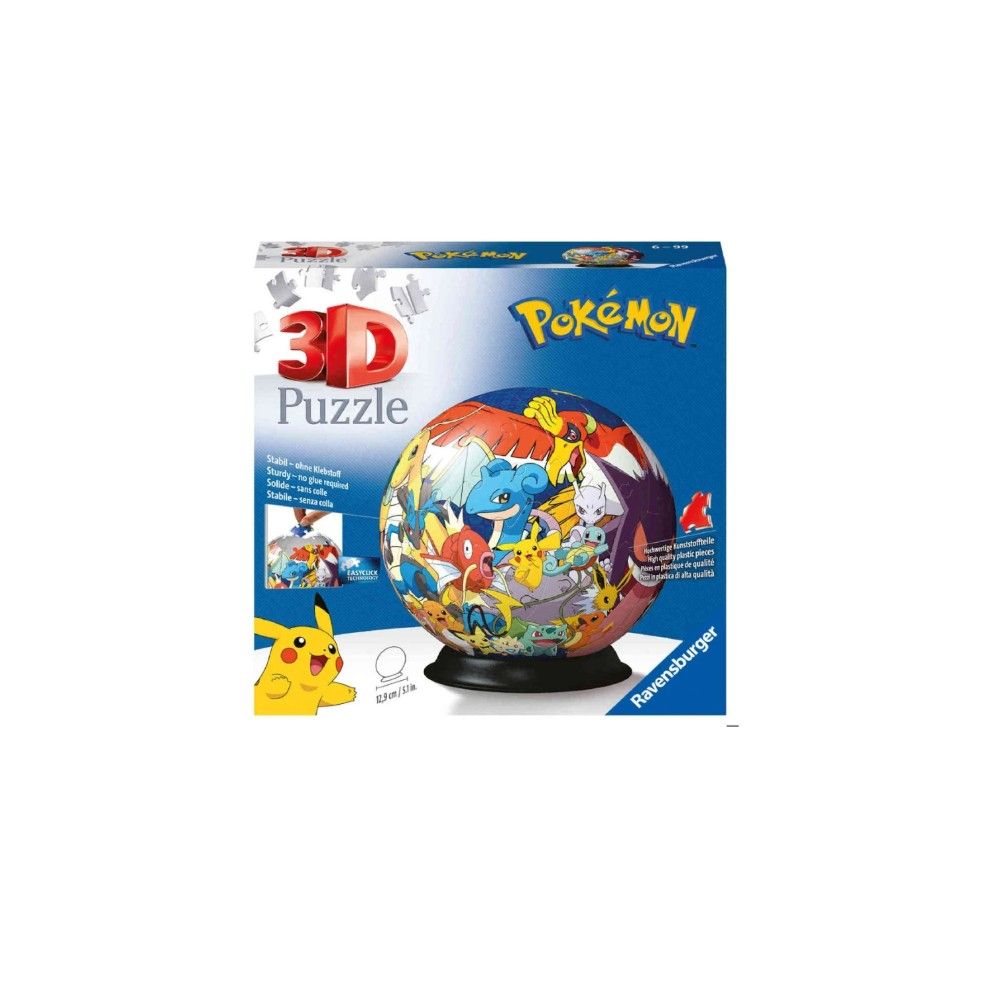 Pzl 3D - Bola Pokemon (72 peças)