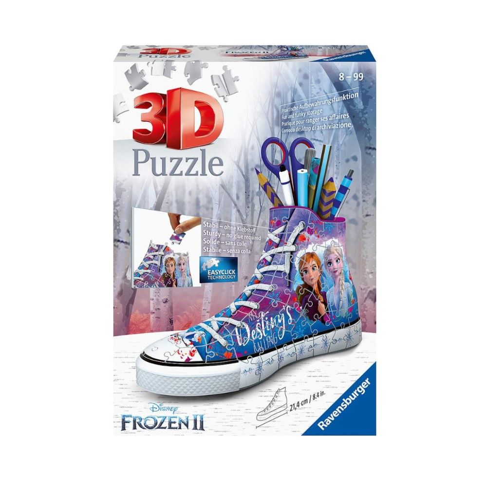 Pzl 3D - Porta Lápis Sapatilha Frozen