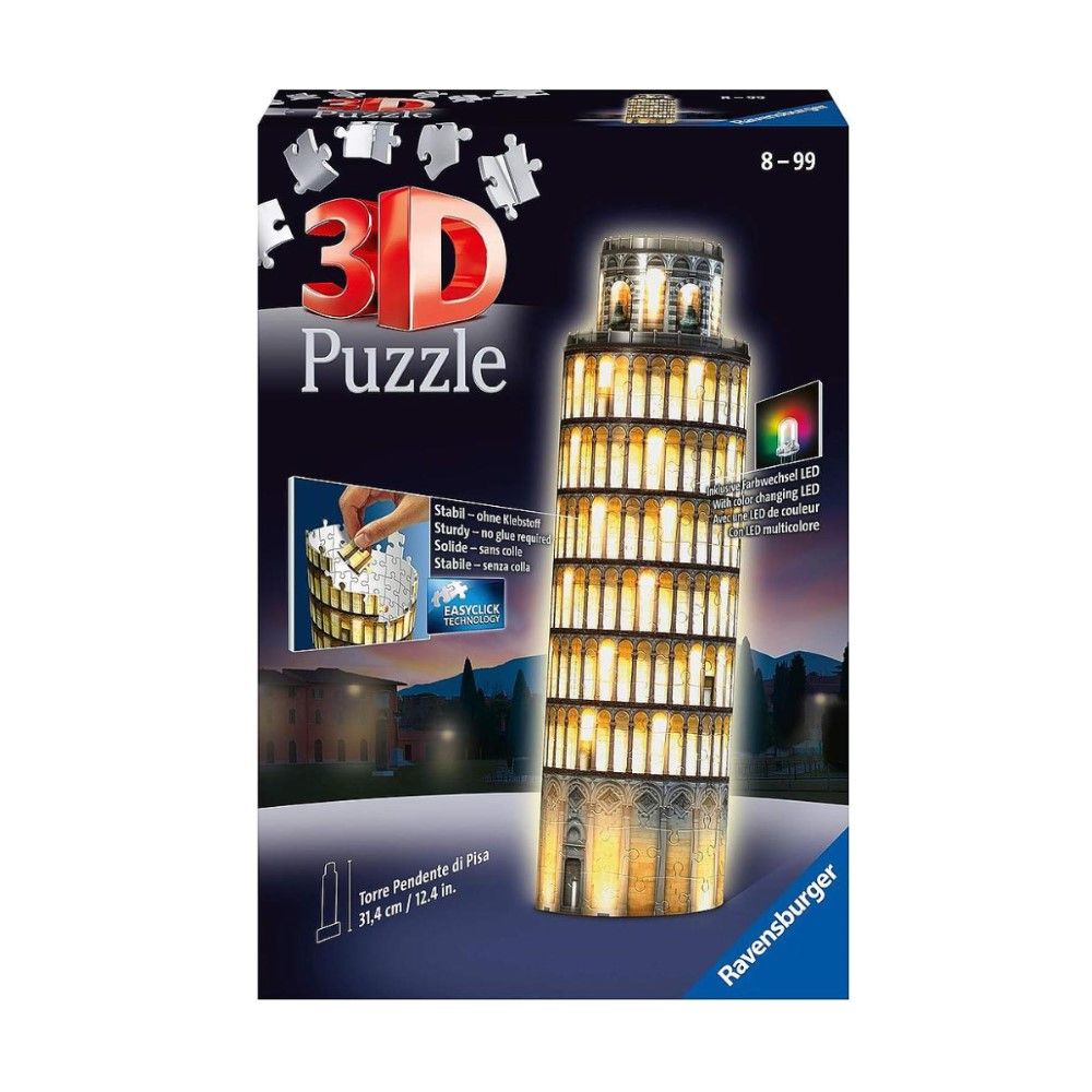 Pzl 3D - Torre de Pisa (Edição Nocturna)