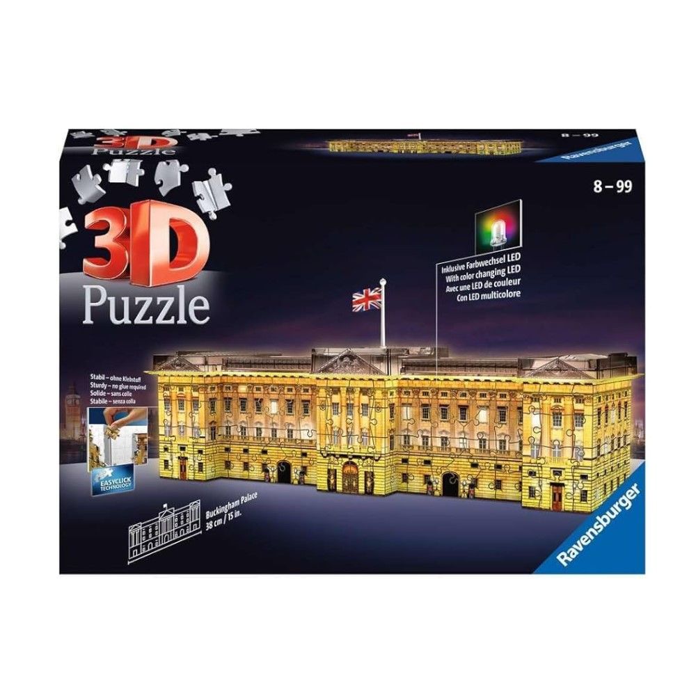 Pzl 3D - Palácio de Buckingham (Edição Nocturna)