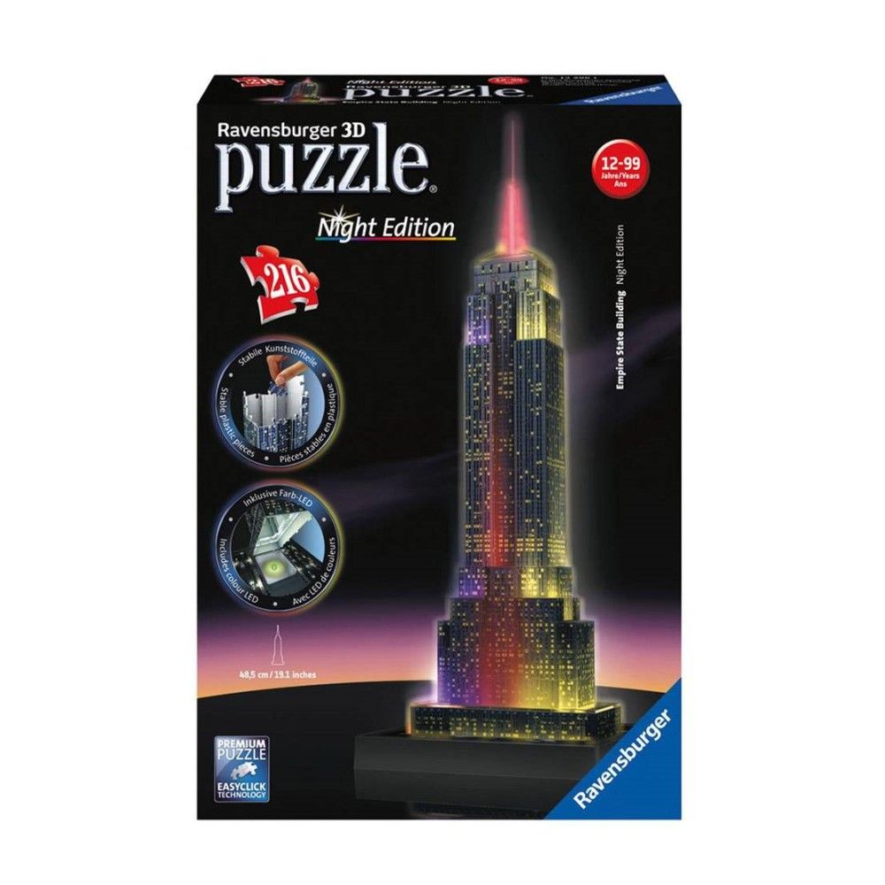Pzl 3D - Empire State Building (Edição Nocturna)