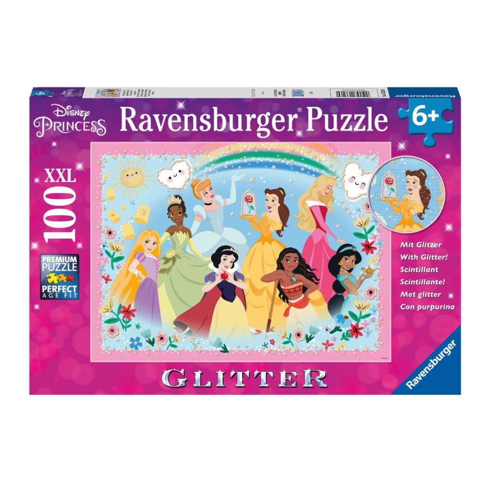Pzl 100 - Princesas Disney com glitter