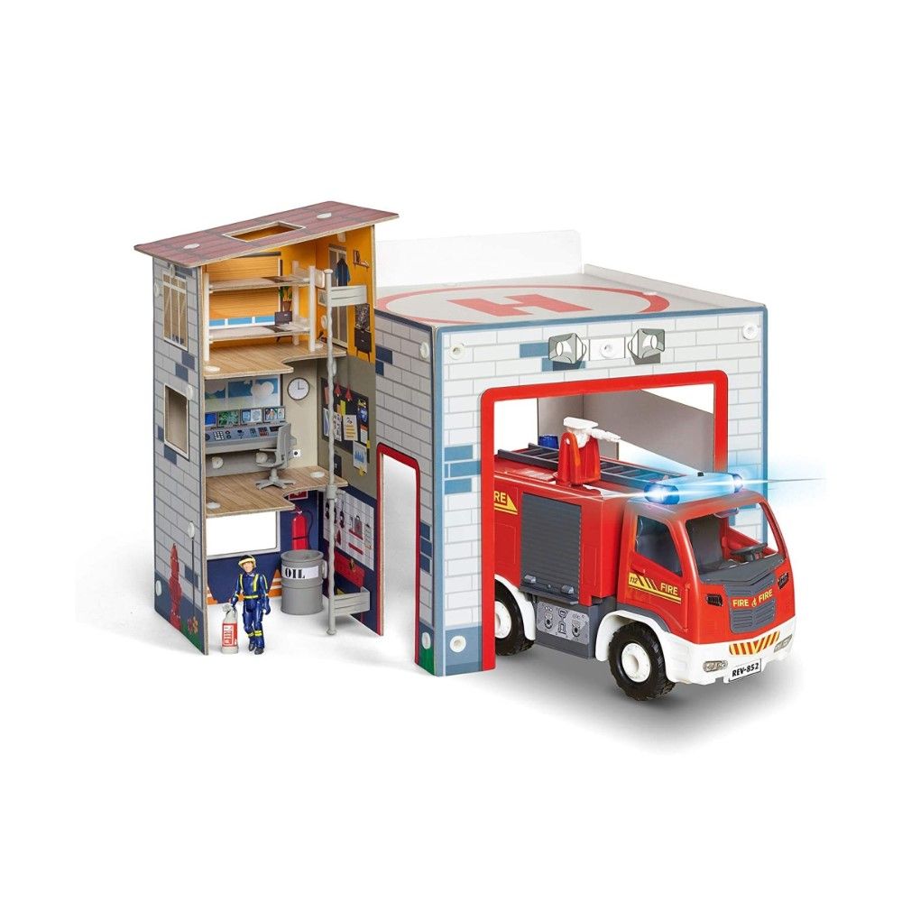Junior Kit - Conjunto Quartel de Bombeiros + Camião