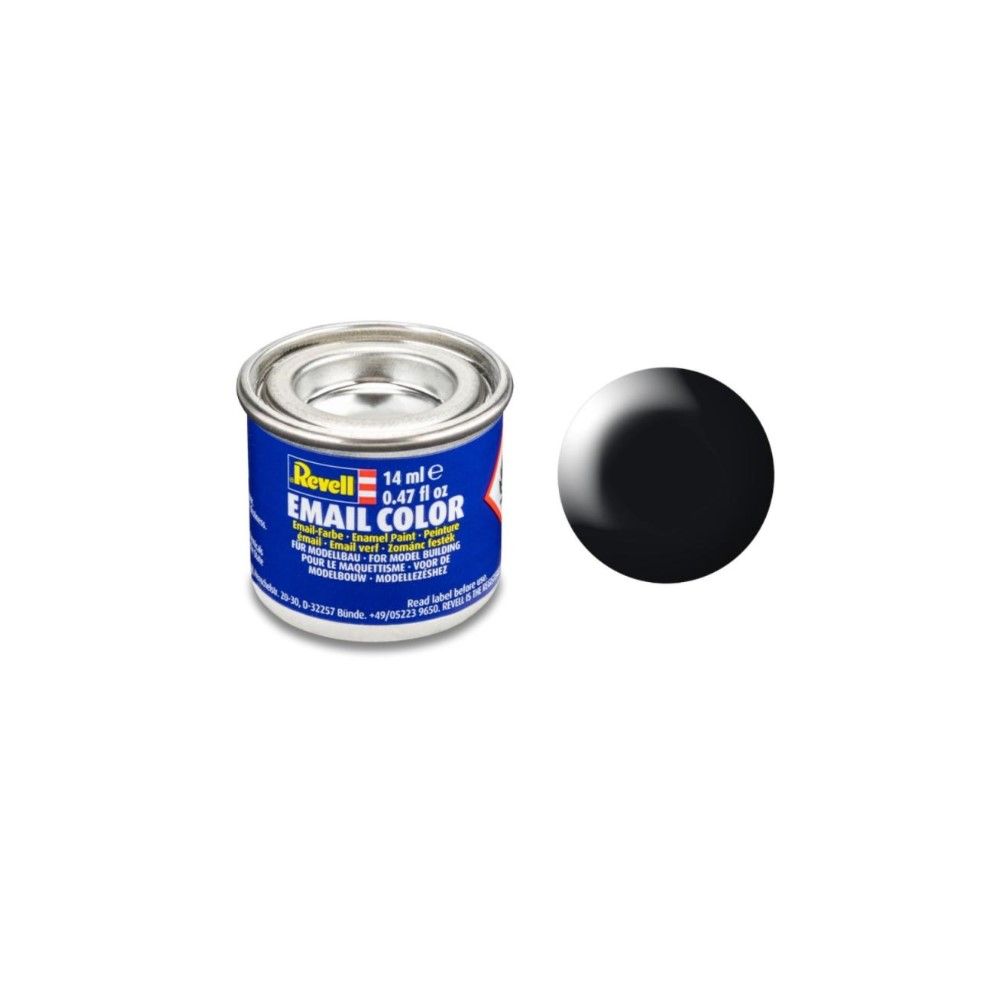 Silk "Black" (RAL 9005) Email Color Enamel - 14ml
