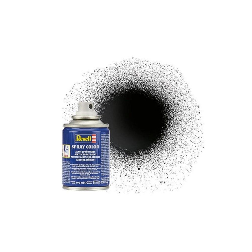 Gloss "Black" Spray Color Acrylic Aerosol - 100ml