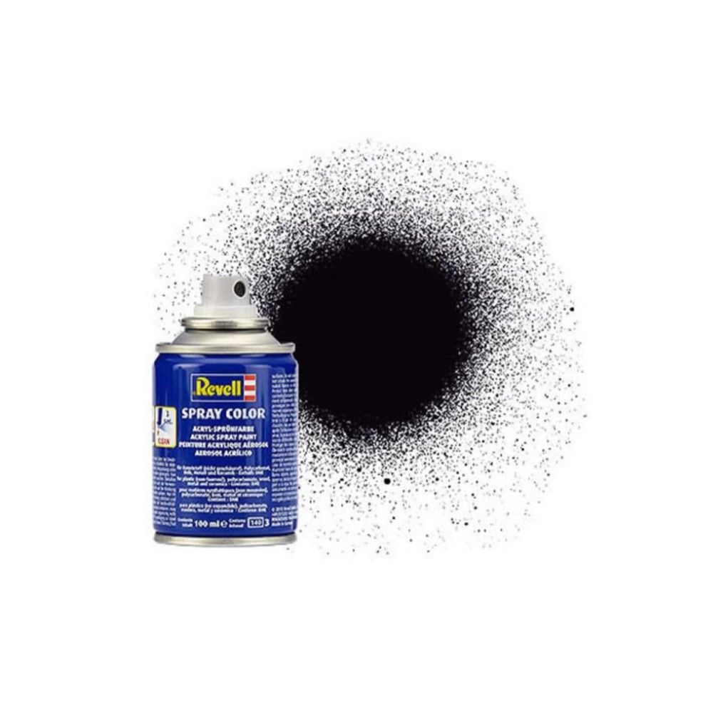 Matt "Black" Spray Color Acr. Aerosol Spray 100ml