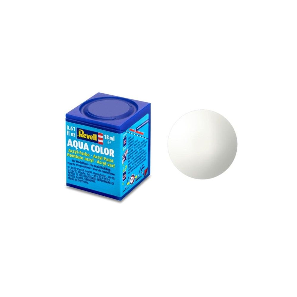 Gloss "White" (RAL 9010) Aqua Color Acrylic - 18ml