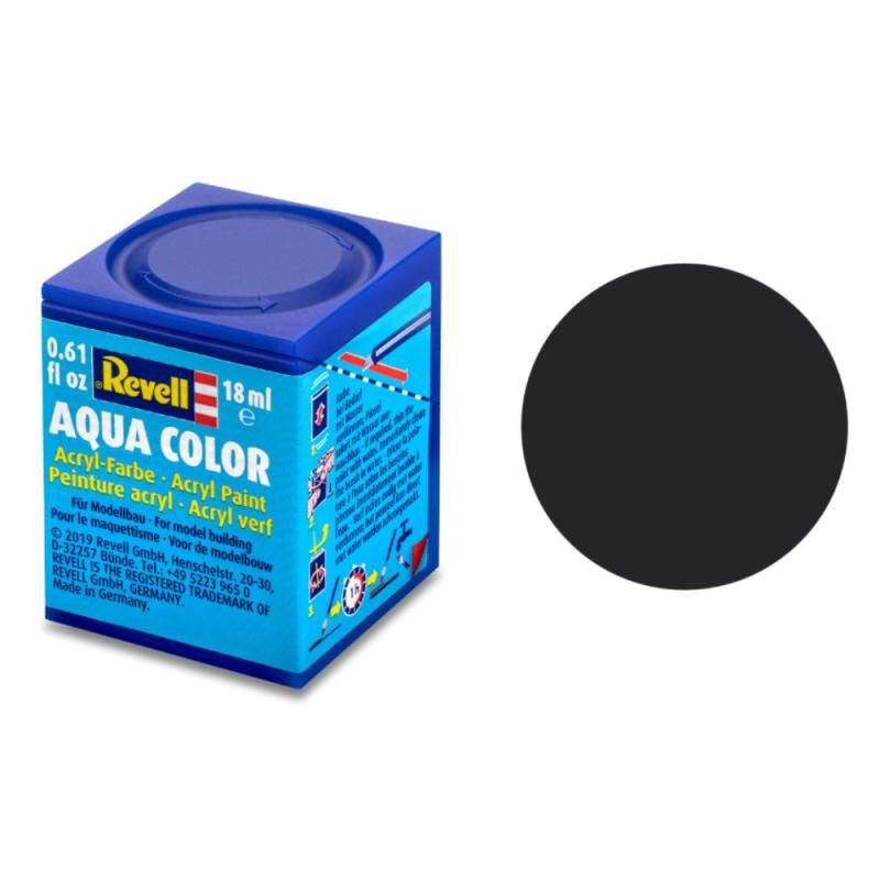 Matt "Tar Black" (RAL 9021) Aqua Color Acrylic18ml