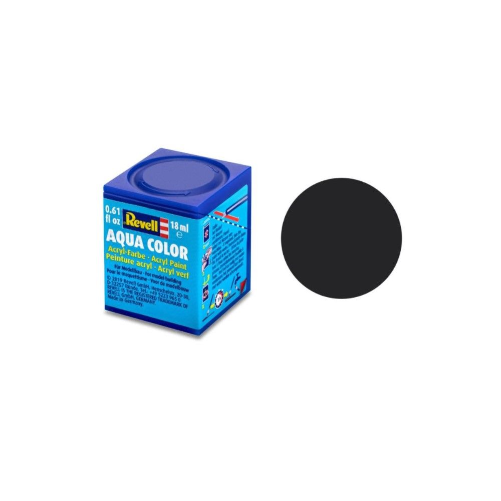 Matt "Tar Black" (RAL 9021) Aqua Color Acrylic18ml
