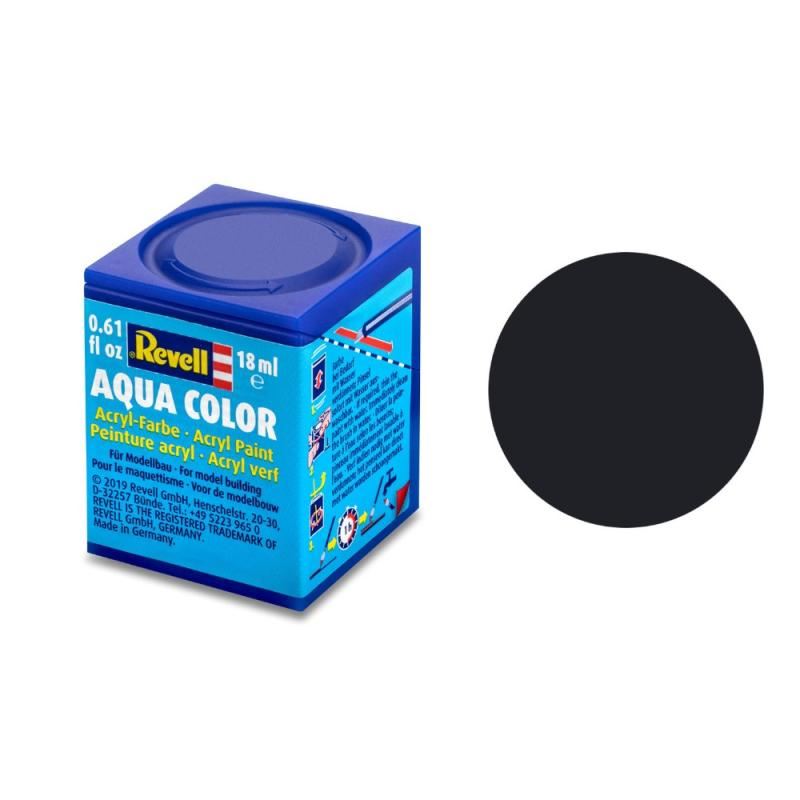 Matt "Black" (RAL 9011) Aqua Color Acrylic - 18ml