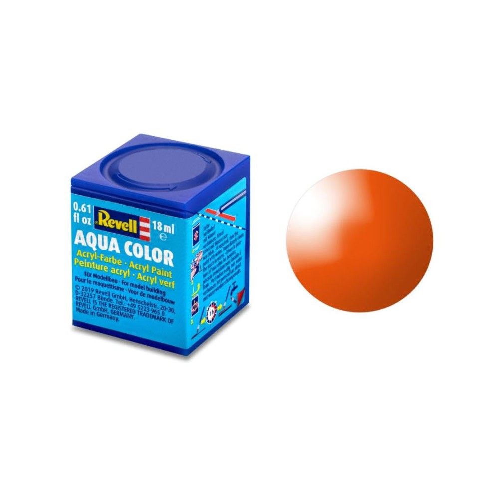 Gloss "Orange" (RAL 2004)Aqua Color Acrylic - 18ml