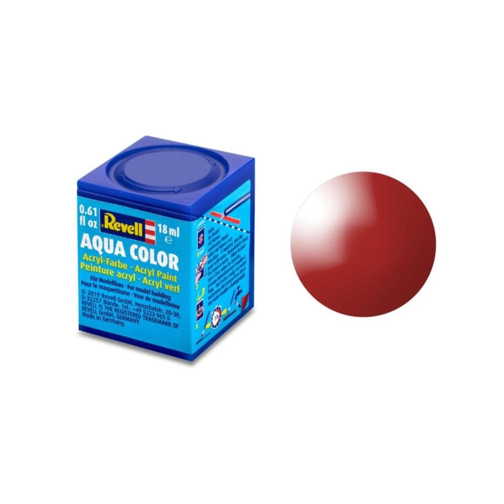 Gloss "Fiery Red" (RAL 3000)Aqua Color Acrylic18ml