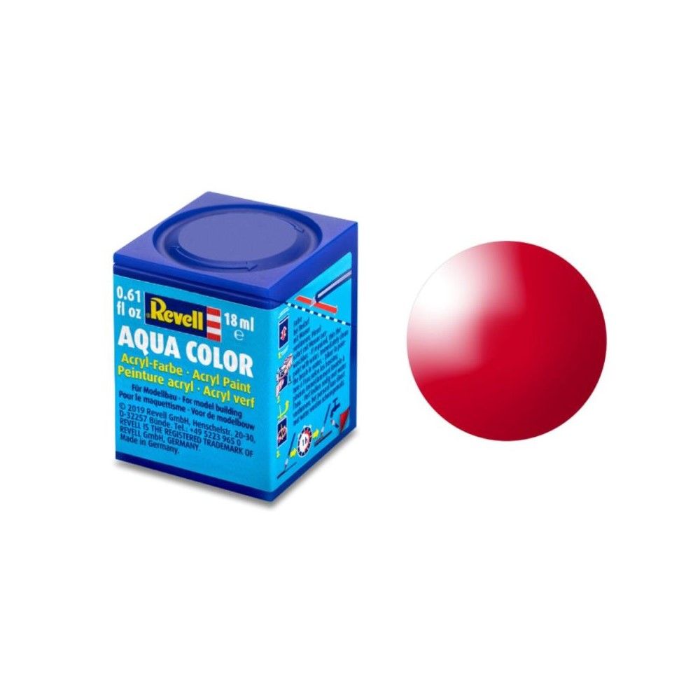 Gloss "Italian Red" Aqua Color Acrylic - 18ml