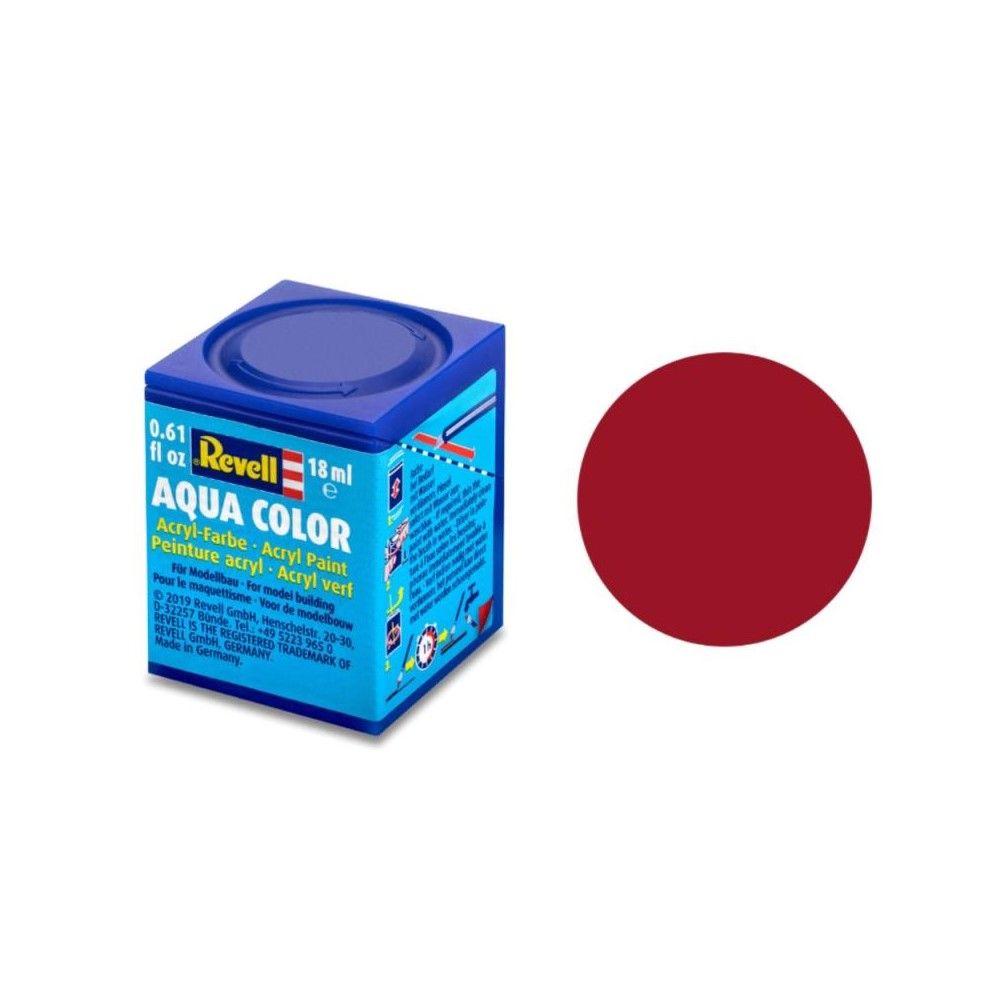Matt "Carmine Red" (RAL 3002) Aqua Color - 18ml