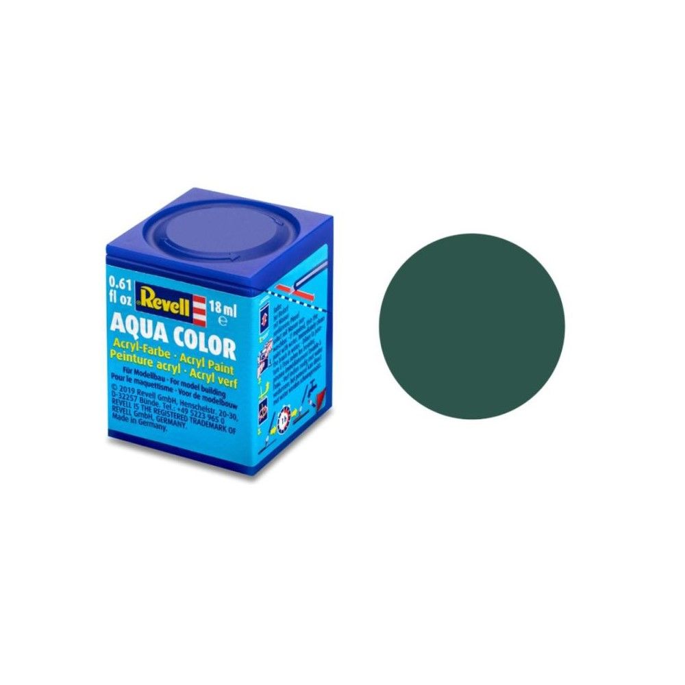 Matt "Sea Green" (RAL 6028)Aqua Color Acrylic 18ml