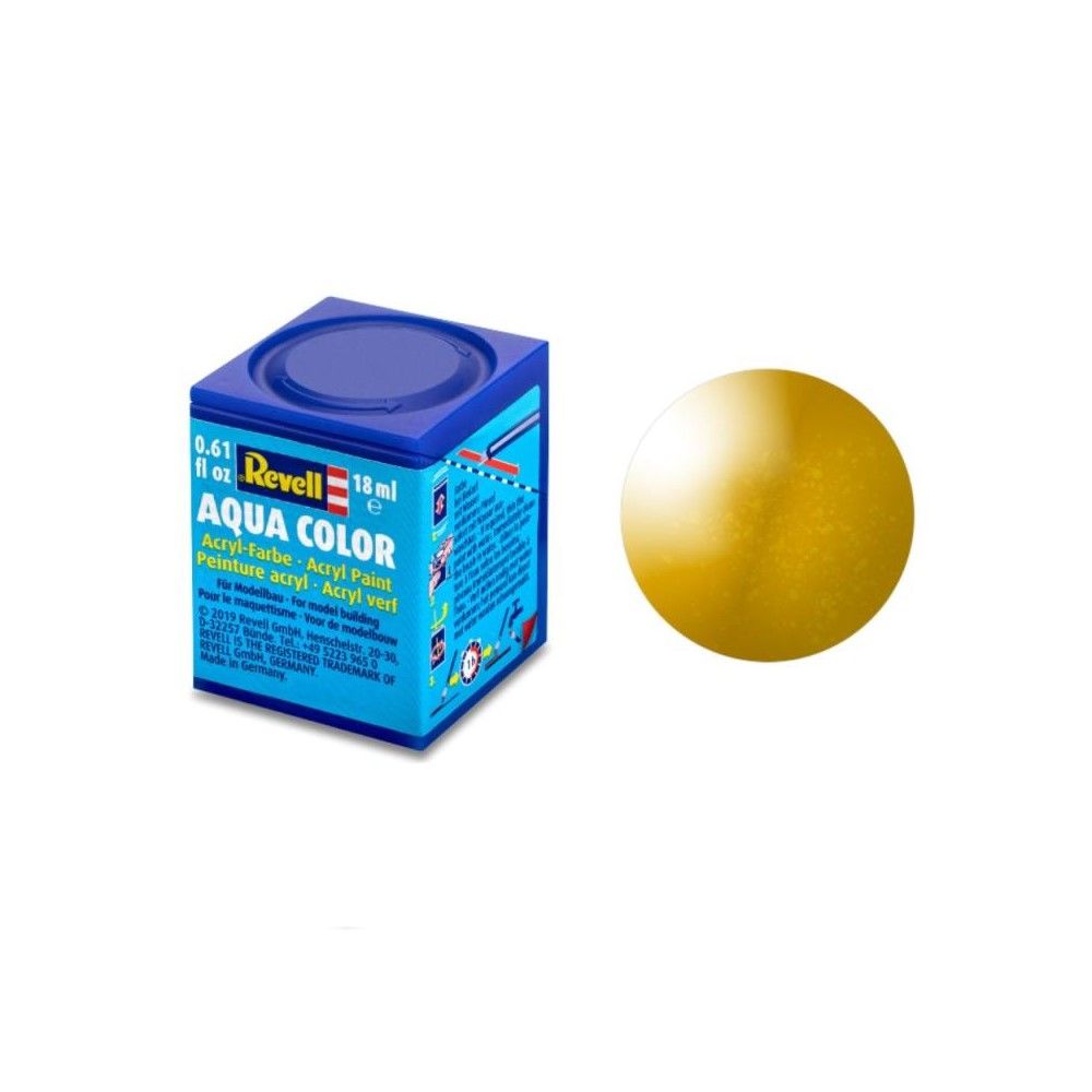 Metallic "Brass" Aqua Color Acrylic - 18ml