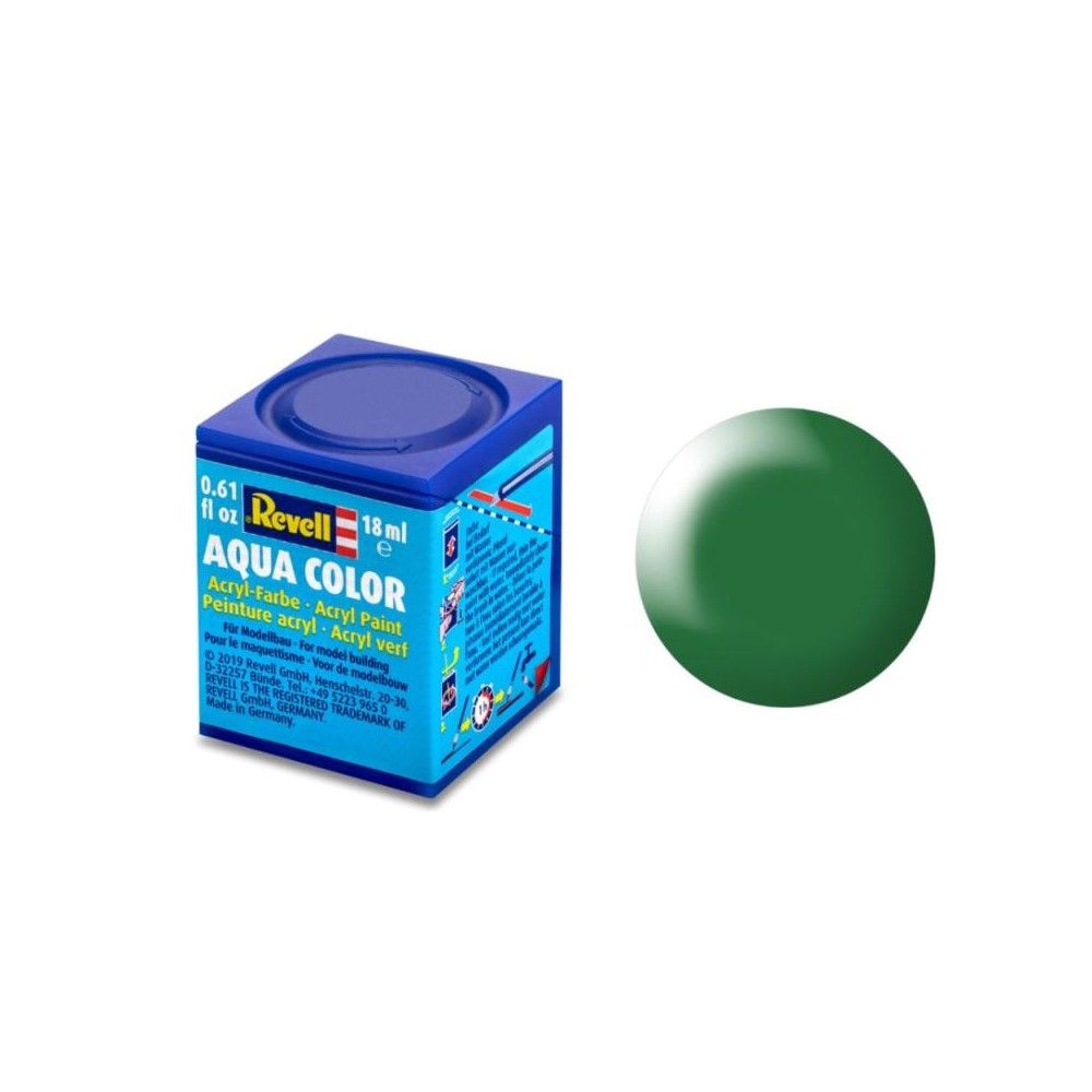 Silk "Leaf Green"(RAL 6001)Aqua Color Acrylic 18ml
