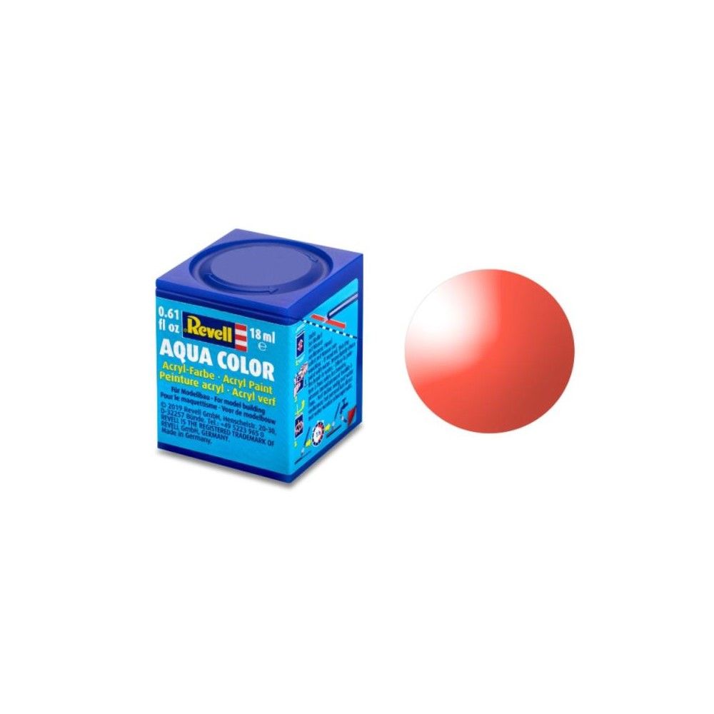 "Clear Red" Aqua Color Acrylic - 18ml