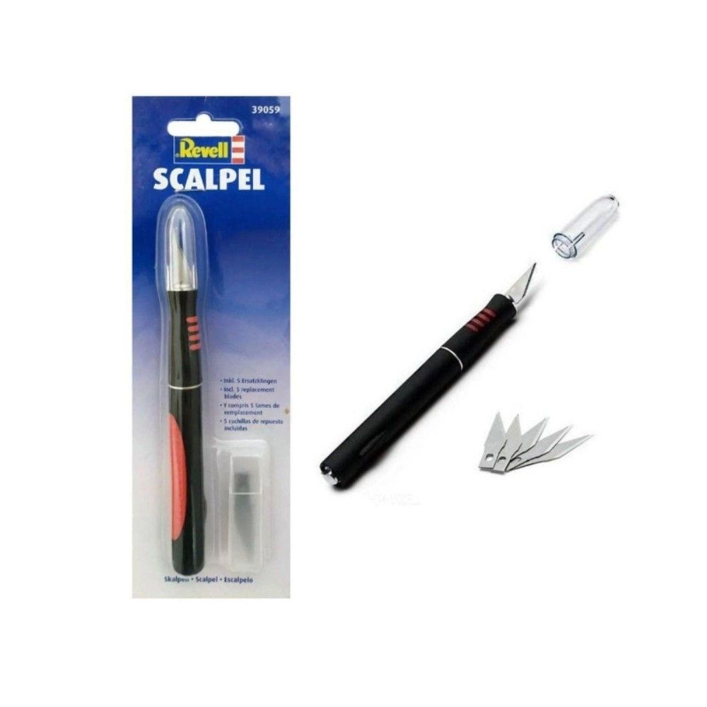 Bisturi de precisão c/ 5 Laminas