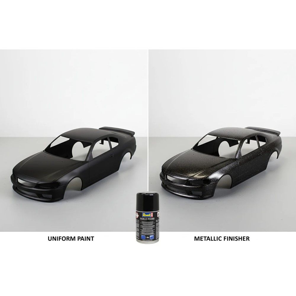 Acabamento de pintura metalizada em Spray - 100ml