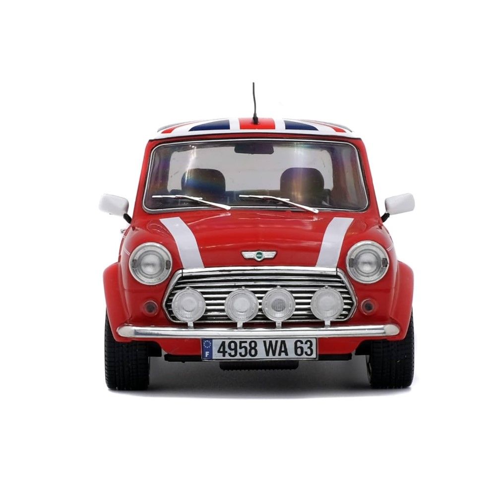 1/18 - Mini Cooper Sport, Vermelho c/ bandeira Britanica (1997)