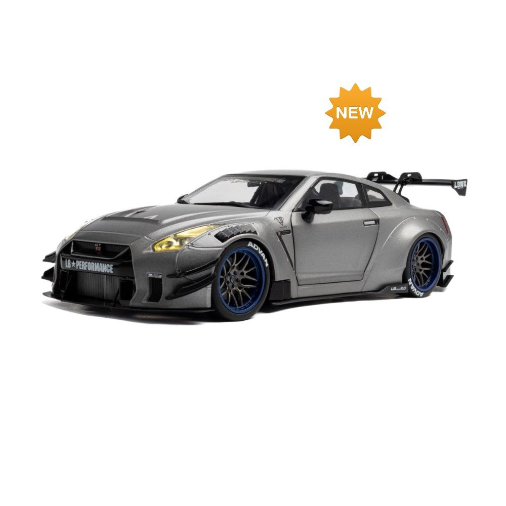 1/18 - Nissan Skyline GT-R (R35) Liberty Walk, Cinza (2023)