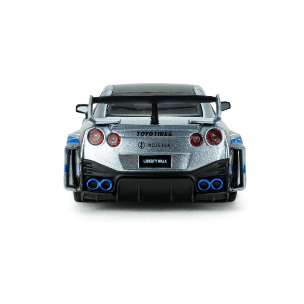 1/43 - Nissan GTR R35 Liberty Walk, Cinza/Azul (2020)