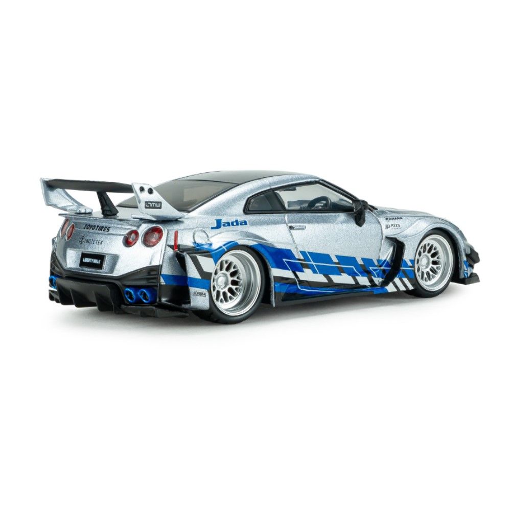 1/43 - Nissan GTR R35 Liberty Walk, Cinza/Azul (2020)