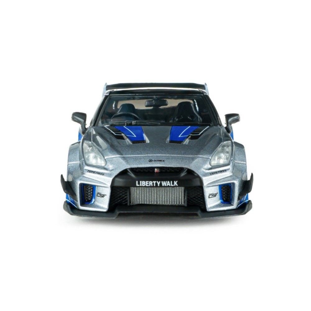 1/43 - Nissan GTR R35 Liberty Walk, Cinza/Azul (2020)