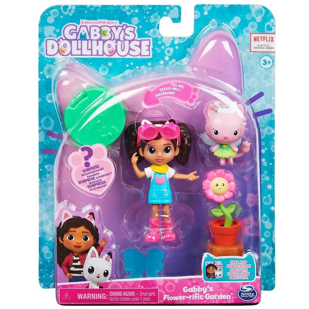 Gabby´s Dollhouse - Pack de Figuras com Acessórios de Jardim