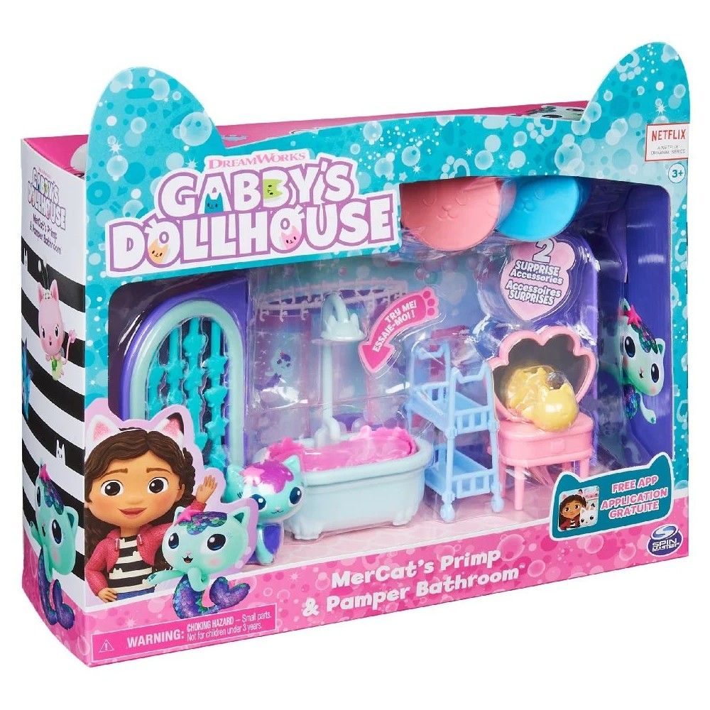 Gabby´s Dollhouse - Conjunto de banho para Casa da Gaby