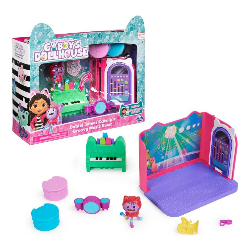 Gabby´s Dollhouse - Conjunto de Instrumentos Musicais para Sala de Música