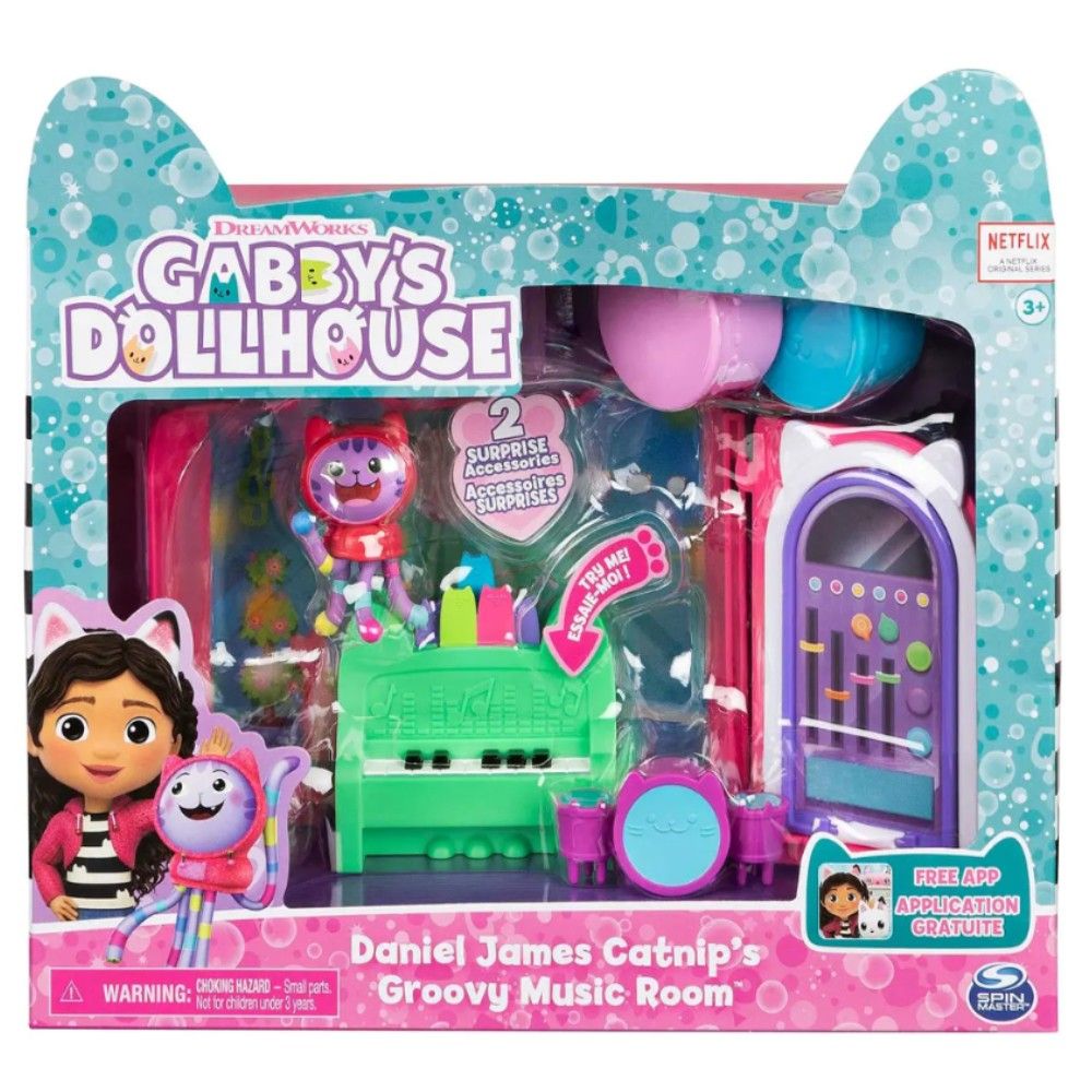 Gabby´s Dollhouse - Conjunto de Instrumentos Musicais para Sala de Música
