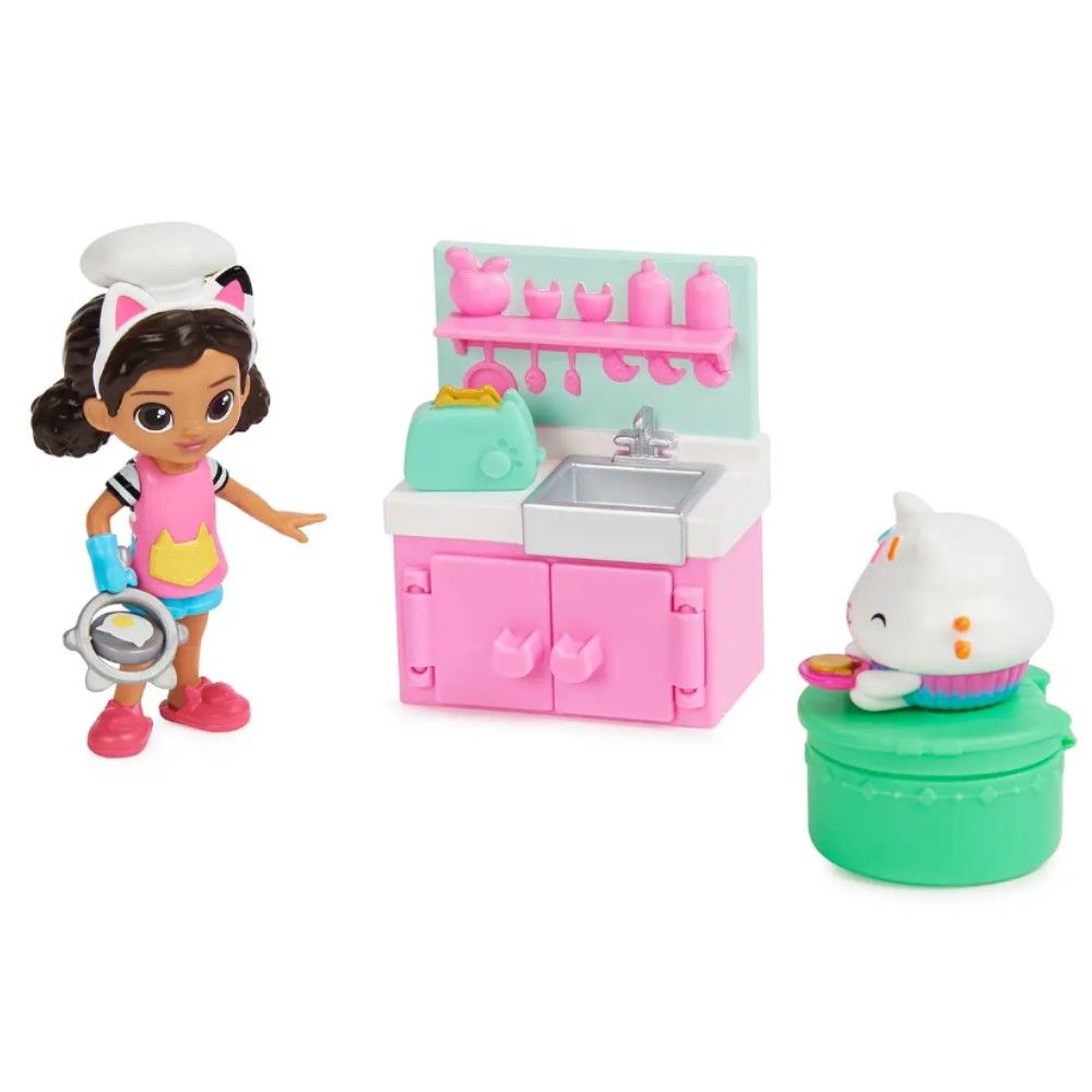 Gabby´s Dollhouse - Pack de Figuras com Acessórios de Cozinha