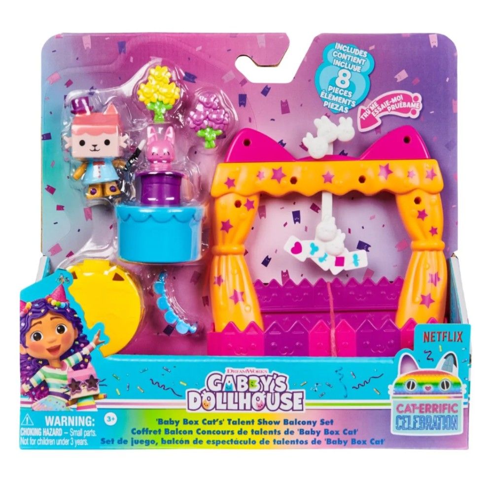 Gabby´s Dollhouse - Sortido de Acessórios para varandas da Casa Gaby