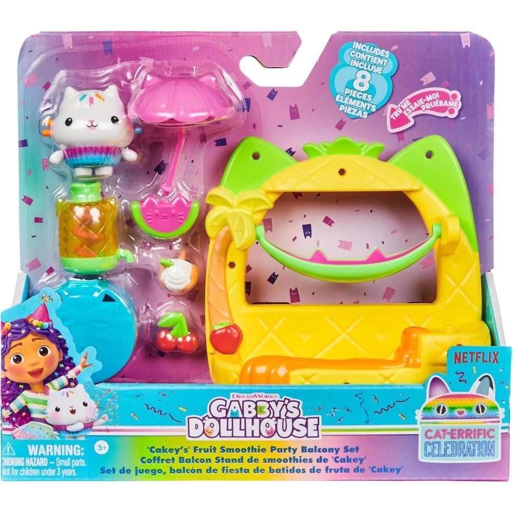 Gabby´s Dollhouse - Sortido de Acessórios para varandas da Casa Gaby