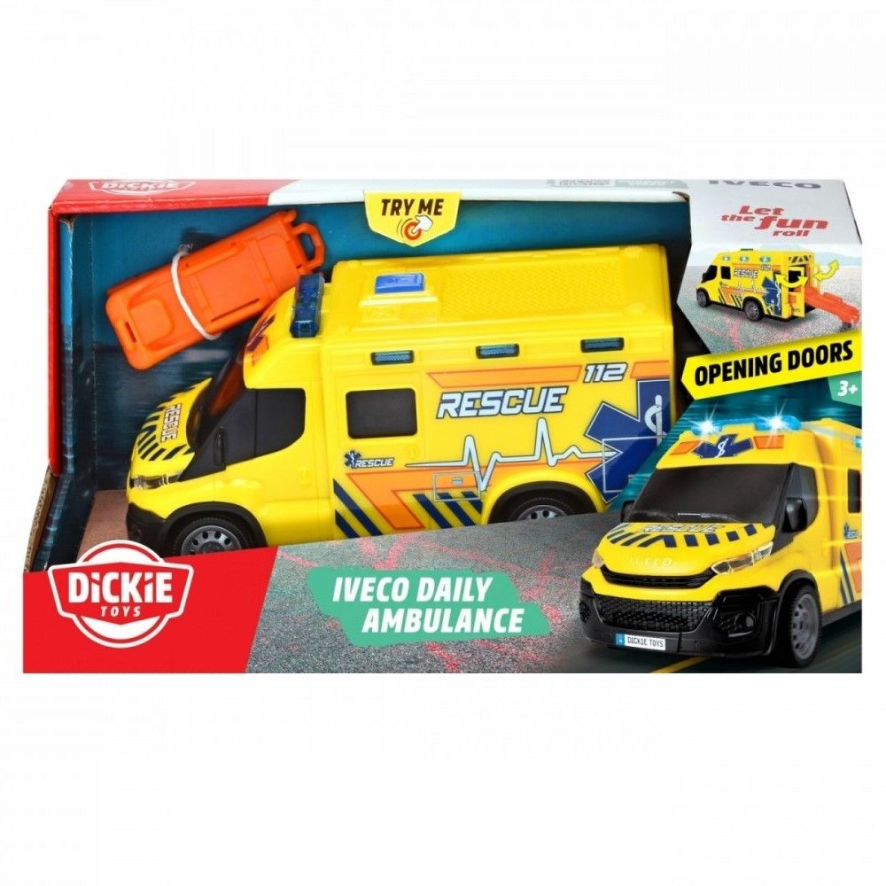 Ambulância Iveco com luzes e sons